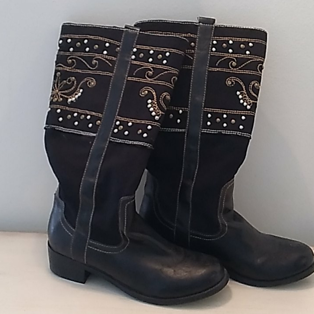 Womens studded boots